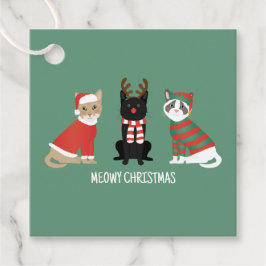 Meowy Weihnachtskatzen Geschenkanhänger