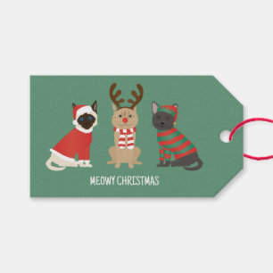 Meowy Weihnachtskatzen Geschenkanhänger