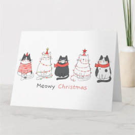 Meowy Weihnachtskatzen Karte