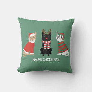 Meowy Weihnachtskatzen Kissen