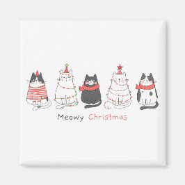 Meowy Weihnachtskatzen Magnet