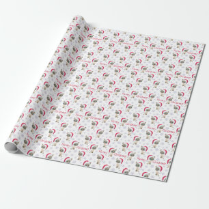 Meowy Weihnachtssiamesische Katzen-Packpapier Geschenkpapier