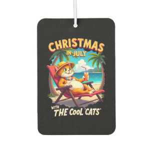 Meowy Xmas Sommer Weihnachten im Juli Chillin Cool Autolufterfrischer