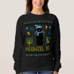 Meowzel Tov Black Cat Funny Hanukkah Chanukah Men Sweatshirt<br><div class="desc">Meowzel Tov Black Cat Funny Hanukkah Chanukah Männer Frauen Kinder</div>