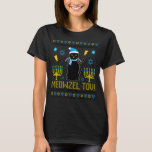 Meowzel Tov Black Cat Funny Hanukkah Chanukah Men T-Shirt<br><div class="desc">Meowzel Tov Black Cat Funny Hanukkah Chanukah Männer Frauen Kinder</div>