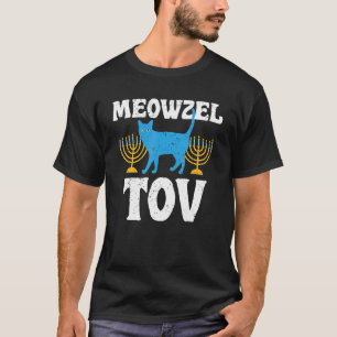 Meowzel Tov Chanukka jüdische Katzenbesitzerin Cha T-Shirt