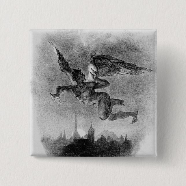 Mephistopheles Einleitung im Himmel Button (Vorderseite)