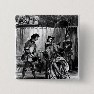 Mephistopheles und der Schüler Button