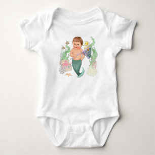 Mer Boy mit Net Baby Strampler