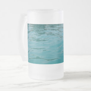 Mer calme Gelée 16 oz de verre givré Mug