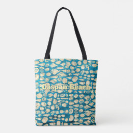 Mer de Coquillages - Sac Bleu de Mer Personnalisé