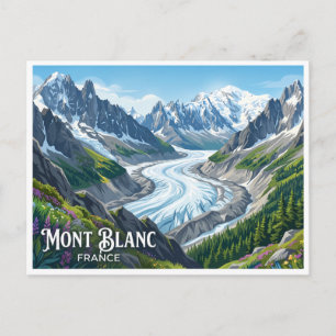 Mer de Glace Chamonix Frankreich Postkarte