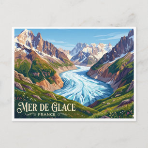 Mer de Glace Chamonix Frankreich Postkarte