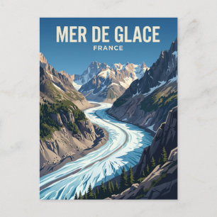 Mer de Glace Frankreich Postkarte