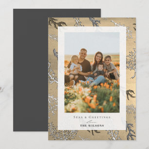 Mer et salutations Coral Gold Carte photo de vacan
