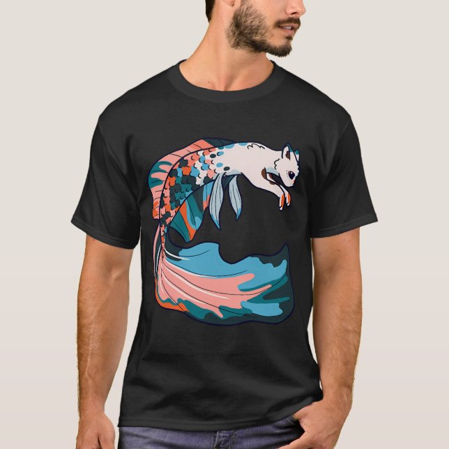 mer-kitty (Design 1, Farben 2/3) T-Shirt (Vorderseite)