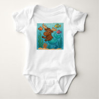 Mer-Moose Magic - Whimsical Undersea T-Shirt for K