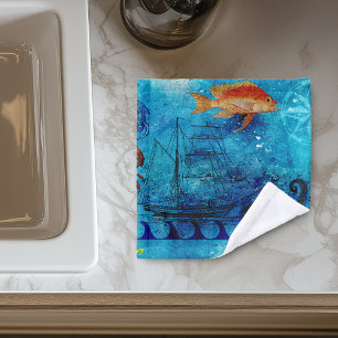 Mer Noire vintage Bleue Profond