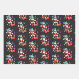Mer rizz mas - Christmas Rizz funny Santa  Geschenkpapier Set