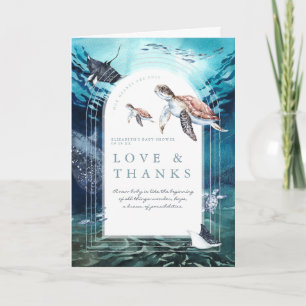 Mer Turtle Océan   MERCI BABY SHOWER