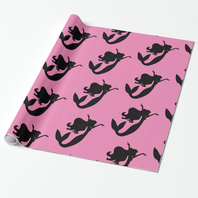 Meraid an Bord schwarz/weiß Thunder_Cove  Geschenkpapier (Ungerollt)