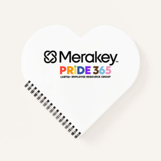 Merakey PRIDE Carnet en forme de coeur spiral