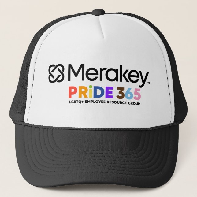 Merakey PRIDE Trucker Hat Truckerkappe (Vorderseite)