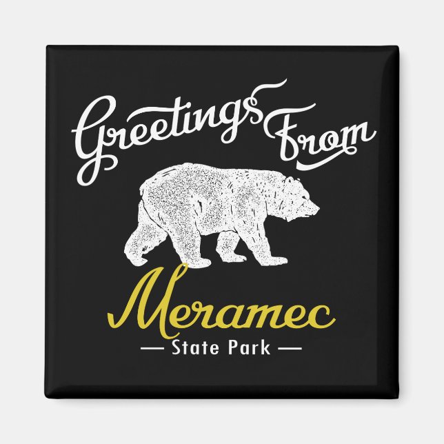 Meramec Staat Park Bear Magnet (Vorne)
