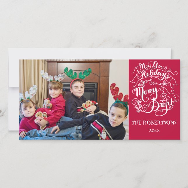 Meran n Bright Holidays Modernes Foto Weihnachten (Vorderseite)