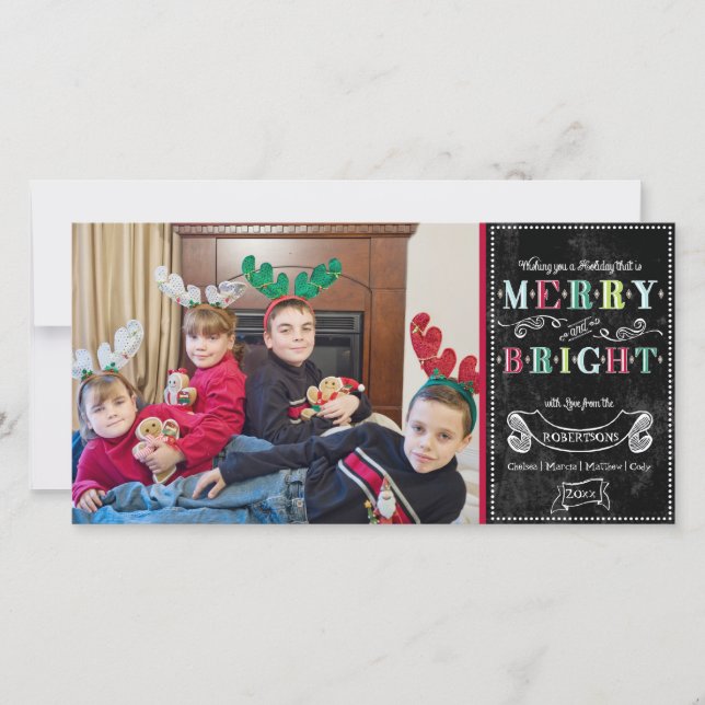 Meran n Bright Holidays Modernes Foto Weihnachten (Vorderseite)