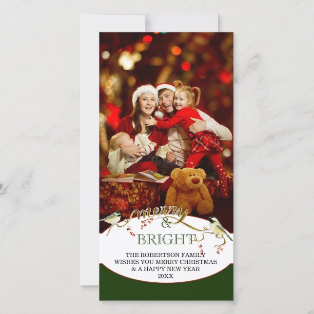 Meran n Bright Holidays Modernes Foto Weihnachten (Vorderseite)