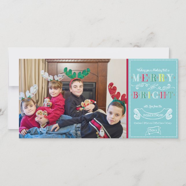Meran n Bright Holidays Modernes Foto Weihnachten (Vorderseite)