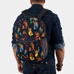 Merbären-Lagune Bedruckter Rucksack