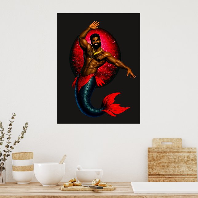 Merbear Lagune - Kwame Nsu Poster (Küche)