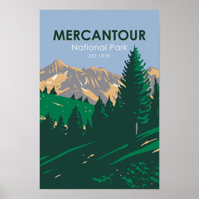 Mercantour National Park France Poster (Vorne)