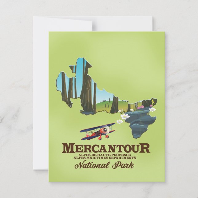 mercantour Nationalpark Frankreich Reiseplakat Kar (Vorderseite)