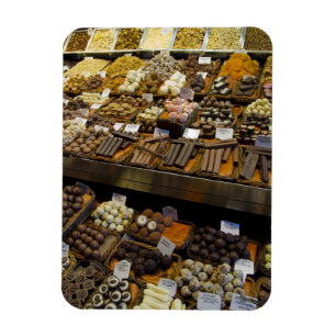 Mercat de Sant Josep, verschiedene Schokoladenküch Magnet
