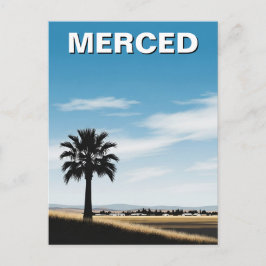 Merced California Central Valley Postkarte