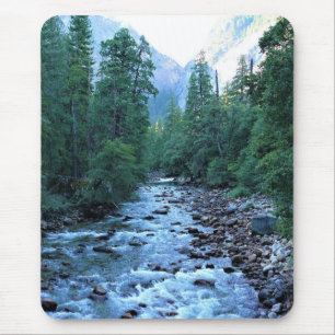 Merced River by Happy Isles, Yosemite, CA Mousepad