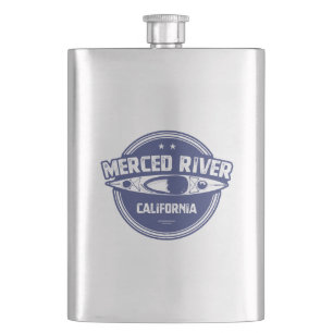 Merced River California Kayaking Flachmann