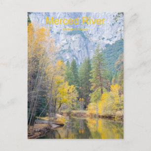 Merced River November Yosemite California Postkarte