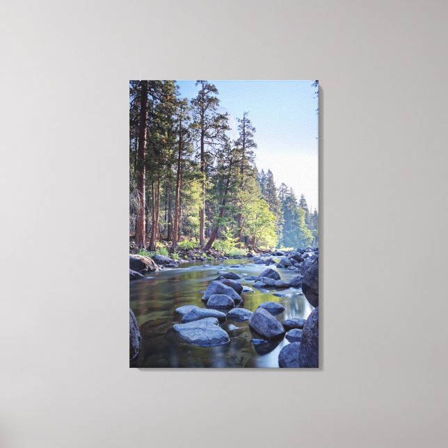Merced River | Yosemite National Park at Sunrise Leinwanddruck (Vorderseite)