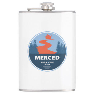 Merced Wild and Landschaftlich River California Flachmann