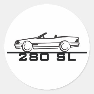 Mercedes 280 SL Typ 129 Runder Aufkleber