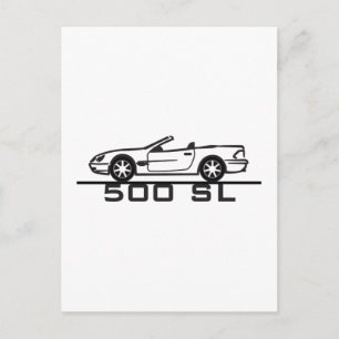 Mercedes 500 SL Typ 230 Postkarte