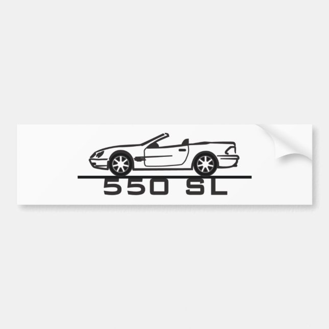 Mercedes 550 SL Typ 230 Autoaufkleber (Vorne)