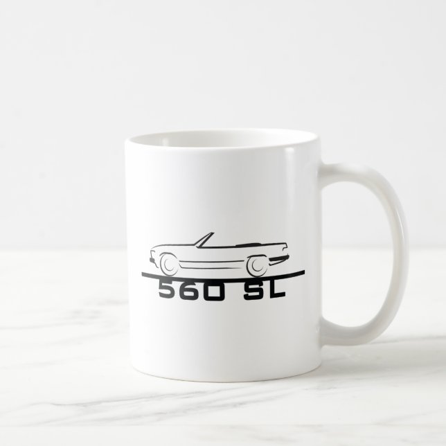 Mercedes 560 SL Typ 107 Kaffeetasse (Rechts)