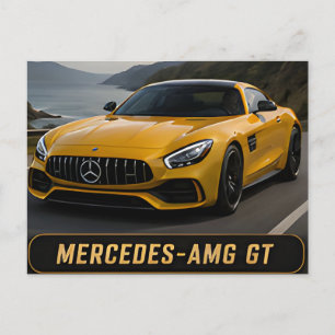 Mercedes-AMG GT modernes deutsches Hochleistungsfa Postkarte
