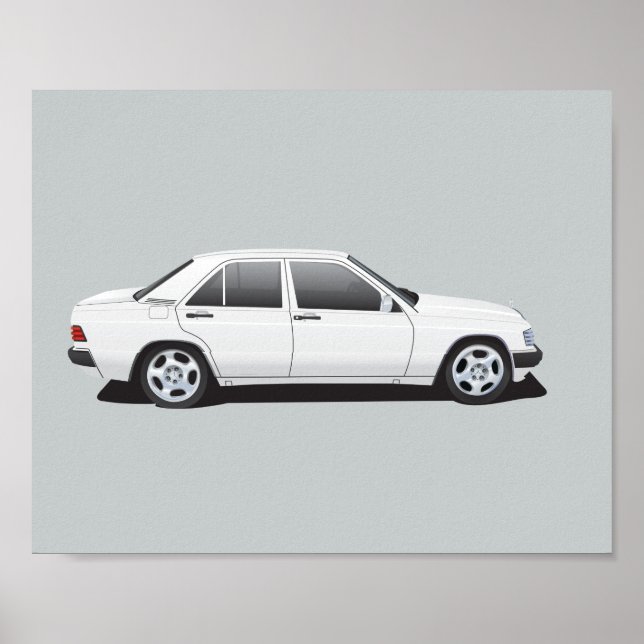 Mercedes-Benz 190E Poster (Vorne)