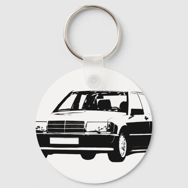 Mercedes-Benz-190E Schlüsselanhänger (Vorderseite)